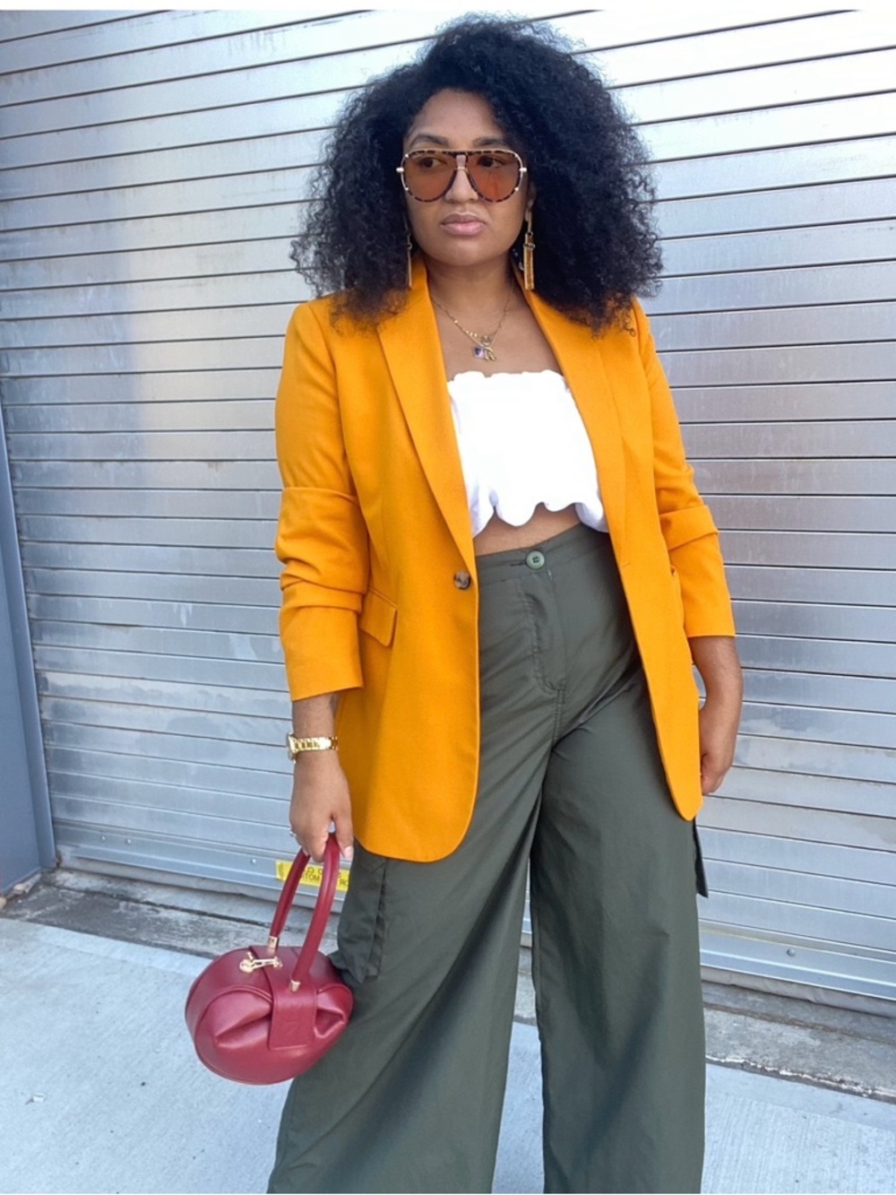 Zara Golden Yellow Blazer